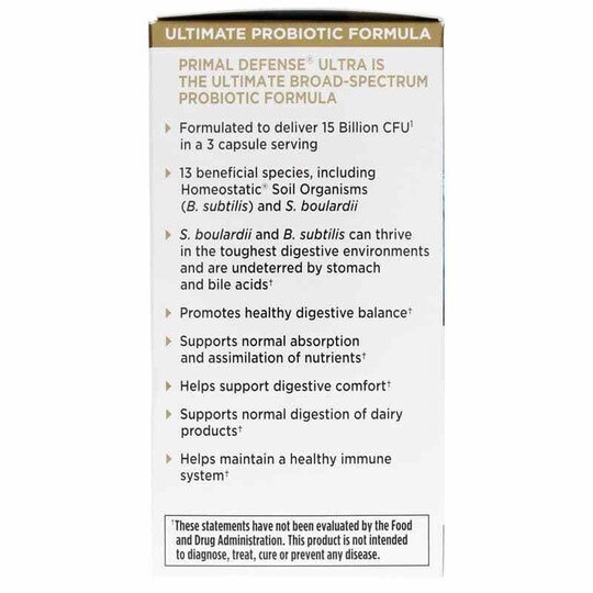 Primal Defense Ultra Ultimate Probiotic Formula, GOL